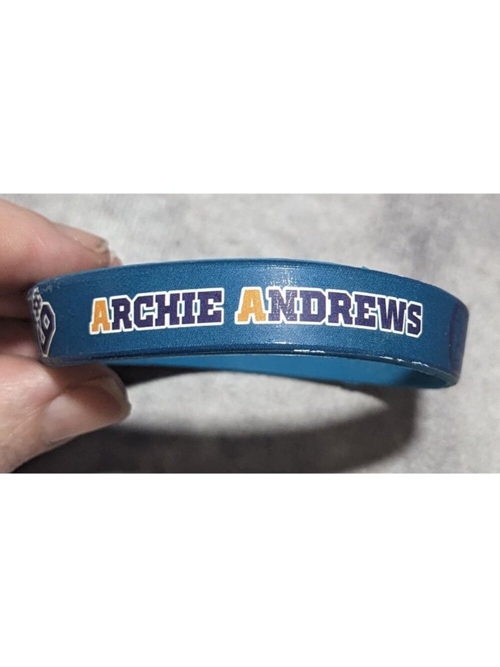Retro Comic Archie Andrews Bioworld Blue Rubber Wristband Bracelet